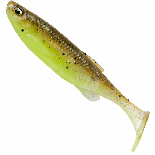 Savage Gear | Fat Minnow T-Tail Shad | 10.5cm - 11gram | 5 stuks | Green Pearl Yellow