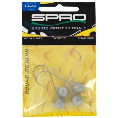 Spro | Round Jig Head | Maat 1/0 - 5 gram | 4 stuks