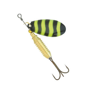 Kamasaki | Parrot Spinner | Black-Yellow | Size 3 - 8gram