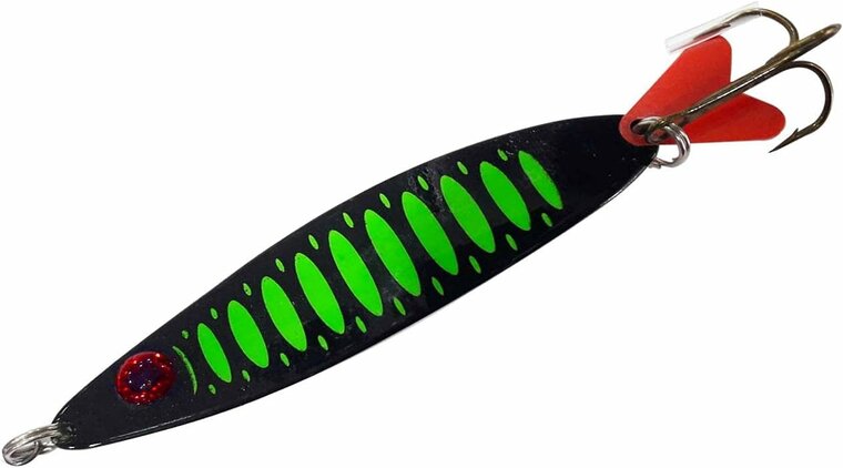 DAM | STANDARD SPOON | SLIM | 4.5 cm &ndash; 8 gram | Fluo Green Black UV