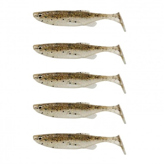 Savage Gear | Fat Minnow T-Tail Shad | 10.5cm - 11gram | 5 stuks | Holo BaitFish