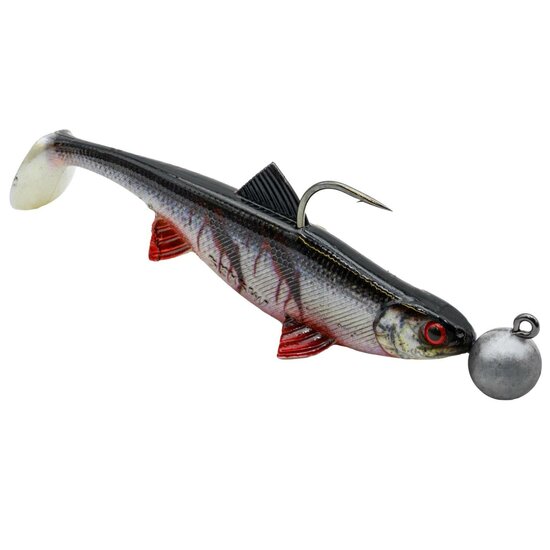 Real-Fin-Shad | Ready to Fish | 12cm - 25gram | 3 Pack | Bloody Baitfish